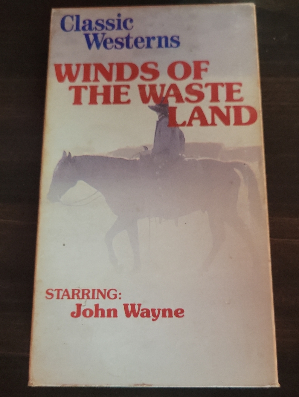 "Winds of the Wasteland" John Wayne VHS - White and Red